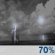 Wednesday Night: Showers and thunderstorms likely. Partly cloudy, with a low around 64. Wednesday Night: Showers And Thunderstorms Likely