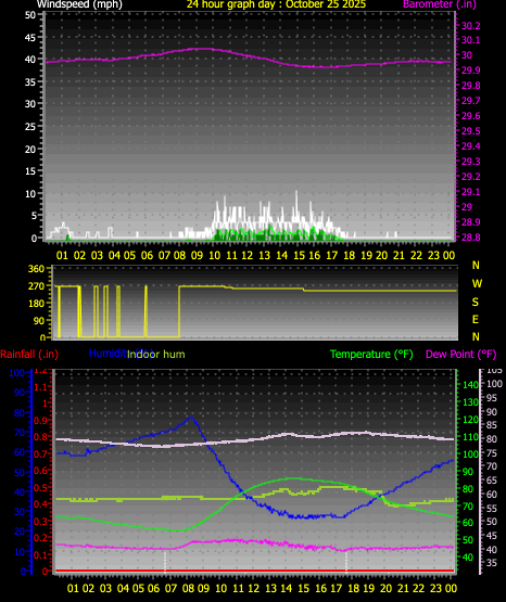 24 Hour Graph for Day 25