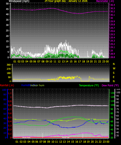 24 Hour Graph for Day 12